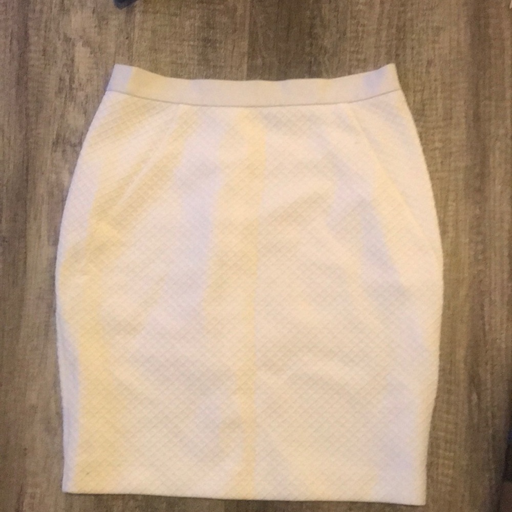 Rebecca Minkoff textured white pencil skirt